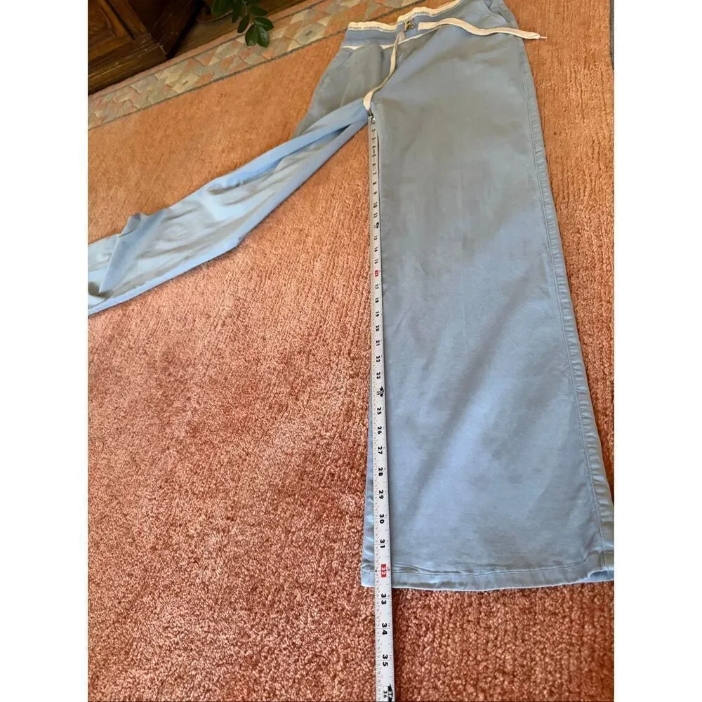 Esperanto Light Blue High Rise Casual Pants Size 42/S Stretch